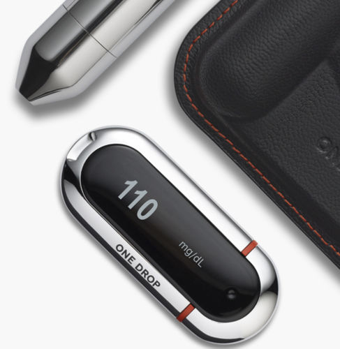 Medidor de glicose eletroquímico - One Drop | Premium - Informed Data Systems - com conexão sem fio / com lancetador / para uso com smartphone