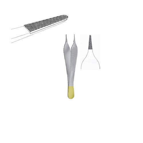 Micropinça cirúrgica - Thempson - para curativos / Adson / em carboneto de tungstênio