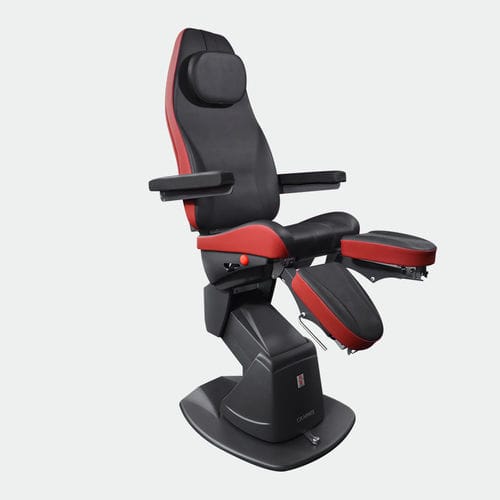 Cadeira de exame para podologia - GRAPHITE - Capron Podologie - elétrica / Trendelenburg / com encosto regulável