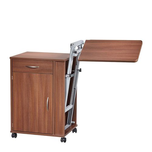 Mesa de cabeceira com rodízios - FMN 232 - FMB Care - com gavetas / com armário / com mesa de refeição acoplada