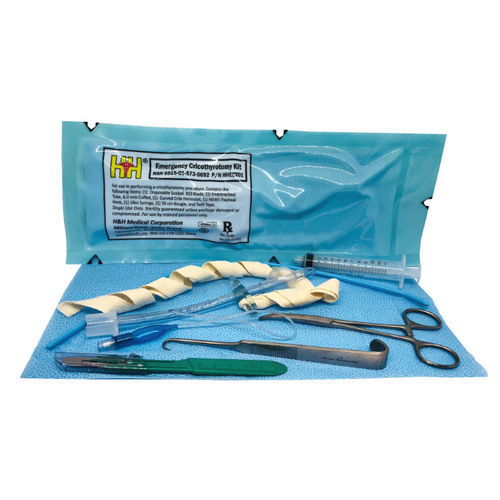 Kit médico de cricotireoidostomia - HHECT01 - H&H Medical - de emergência / estéril / descartável