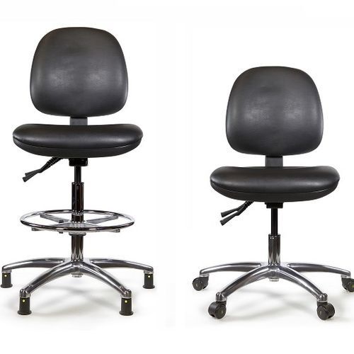 Cadeira de escritório para sala limpa - TECHSIT C-TECH ESD - Hospital Aids - para adulto / com rodízios / elevatória