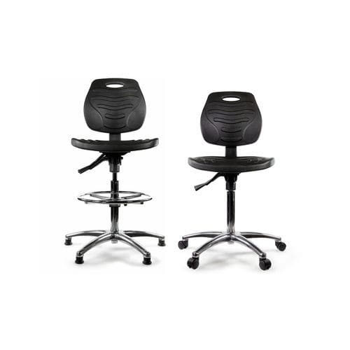 Cadeira de laboratório - TECHSIT L-TECH PU - Hospital Aids - para adulto / com rodízios / ergonômica