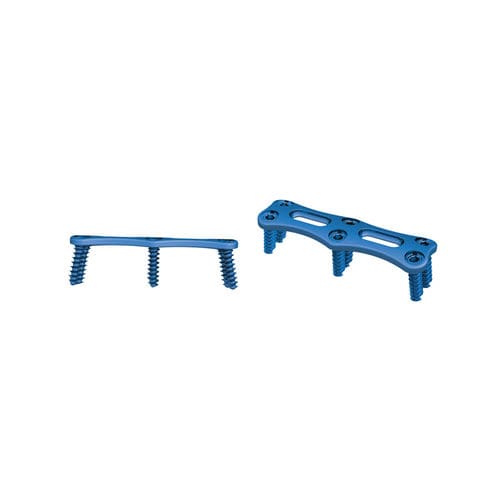Placa para artrodese cervical - II - Irene Ortho - bloqueada / metálica / 2 níveis