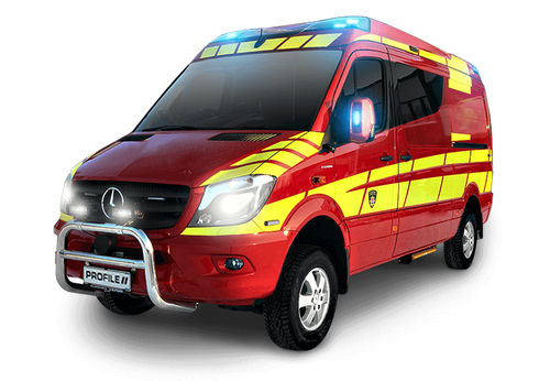 Unidade móvel de saúde de resgate - Profile Vehicles - furgão