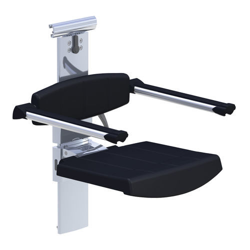 Assento de banho com encosto - 31-142-*-A - Profilo Smart LTD. - dobrável / ergonômico / de parede