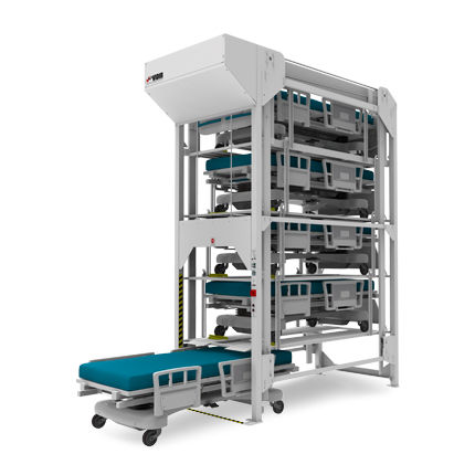 Sistema de gestão e armazenamento para cama - ST series - Vidir - para hospital / automático