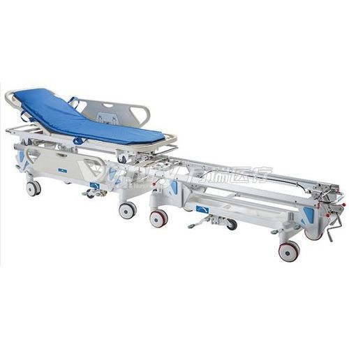 Carro-maca de transporte - E-1  - Hebei Vanry Medical Devices Co., Ltd. - manual / com altura regulável / articulado em 2 seções
