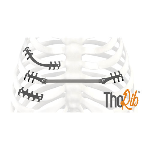 Placa de compressão óssea para costelas - ThoRib® - NEURO FRANCE Implants - em titânio / infantil