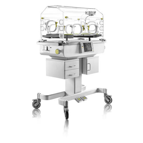 Incubadora neonatal com rodízios - P-002 - Medi Waves - com altura regulável
