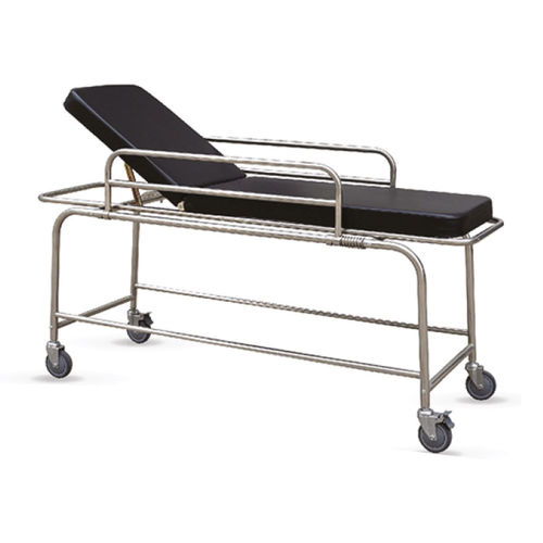 Carro-maca para transferência de pacientes - PTT-04 - Medi Waves - manual / com encosto regulável / articulado em 2 seções
