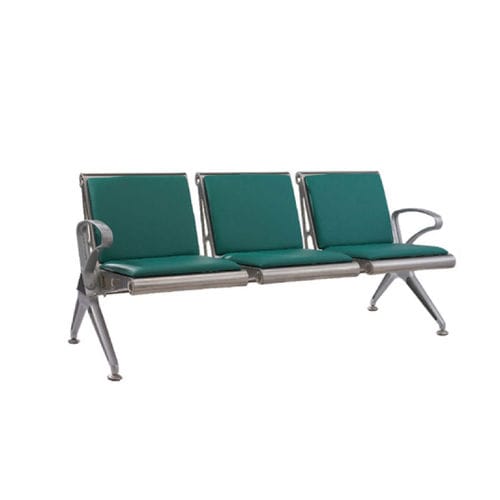 Longarina para sala de espera - HWE- 36 - Medi Waves - com braços / de 3 lugares
