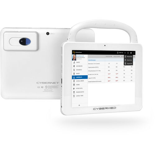 Tablet médico Quad-Core - CyberMed T10C - Cybernet - Intel® Celeron® / com tela sensível ao toque multitouch / antibacteriano