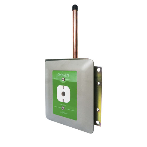 Ponto de consumo hexagonal - OH series - AMCAREMED TECHNOLOGY - para sistema de distribuição de gases medicinais / para gases medicinais