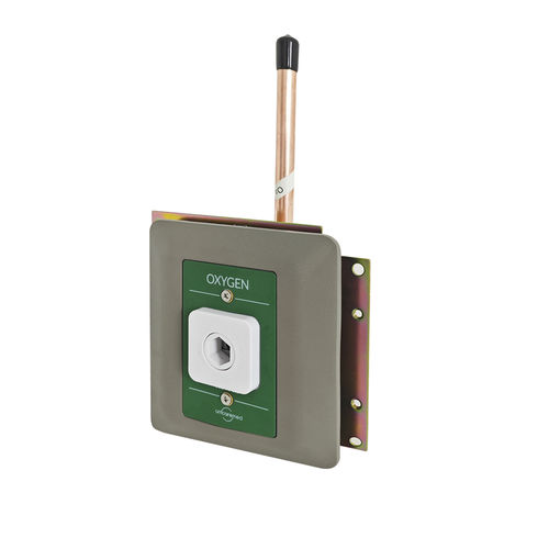 Ponto de consumo para sistema de distribuição de gases medicinais - PB-WAL-OXY - AMCAREMED TECHNOLOGY - de ar / de oxigênio / de N2O