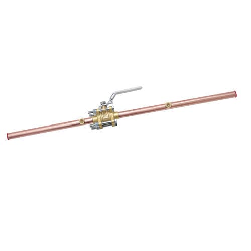 Válvula para gases medicinais - BV-B-1/2” - AMCAREMED TECHNOLOGY - de alta pressão / de fluxo elevado