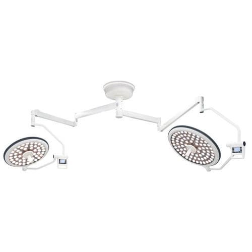 Foco cirúrgico de teto - AM-700/500LED - AMCAREMED TECHNOLOGY - de LED / 2 braços / 110 V / 60 Hz