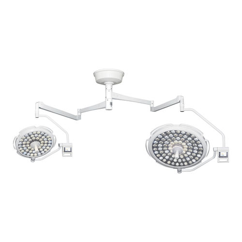 Foco cirúrgico de teto - AM-G700/500LED - AMCAREMED TECHNOLOGY - de LED / 2 braços / 220 V / 50 Hz
