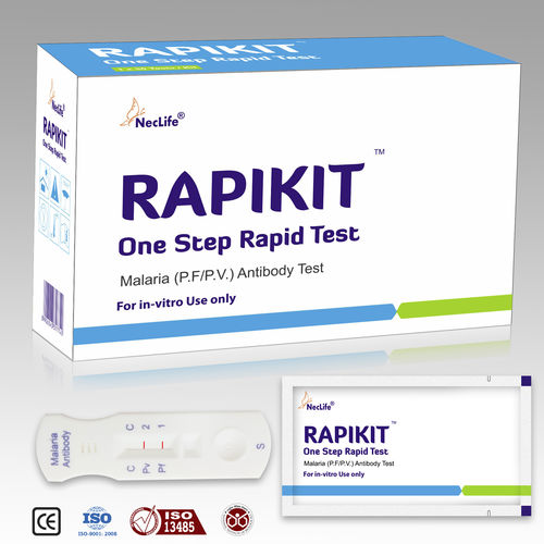 Teste rápido da malária - Malaria (Pf/Pv) Test - Nectar Lifesciences - de sangue total / de imunoensaio fluorescente