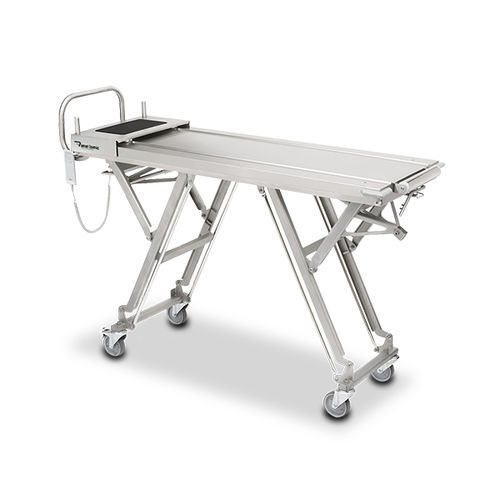 Carro pantográfico para elevação de corpos - CA-410 B  - ANATHOMIC SOLUTIONS, S.L.U. - eletro-hidráulico / em aço inoxidável / para caixão