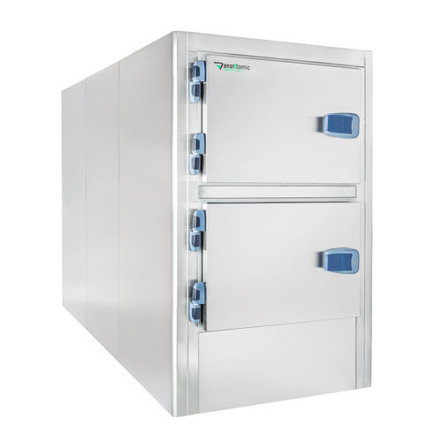 Câmara mortuária para caixão - NE-302 - ANATHOMIC SOLUTIONS, S.L.U. - para macas de transporte de corpos / 2 corpos / com abertura frontal