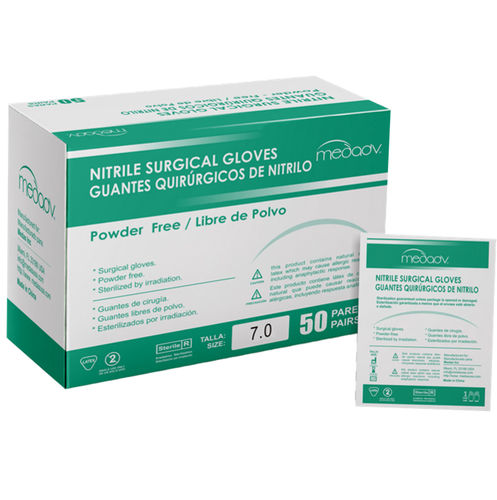 Luvas nitrílicas - MEDAS INC - cirúrgica / caixa de 50 unid.