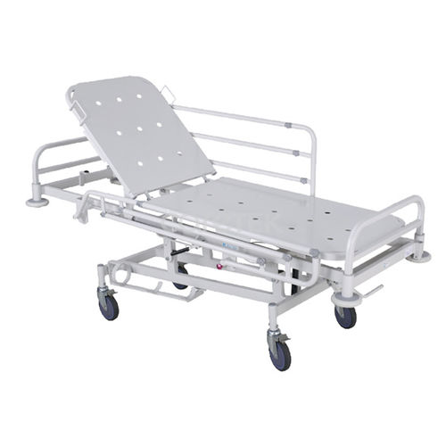 Carro-maca de transporte - MS02 - Caretek Medical - manual / com encosto regulável / articulado em 2 seções