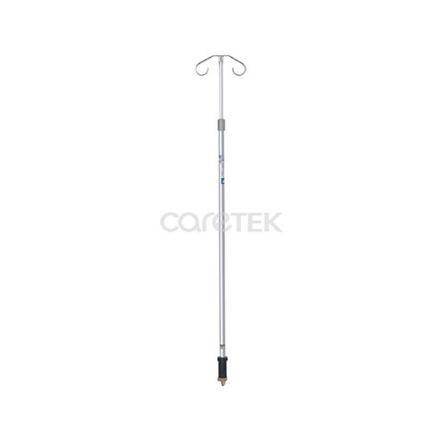 Suporte para soro para trilho - IV110/IV112 - Caretek Medical - 2 ganchos / em inox