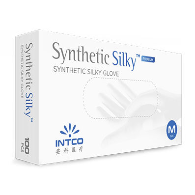 Luva vinílica - Silky - INTCO Medical - hospitalar / sem pó / não estéril