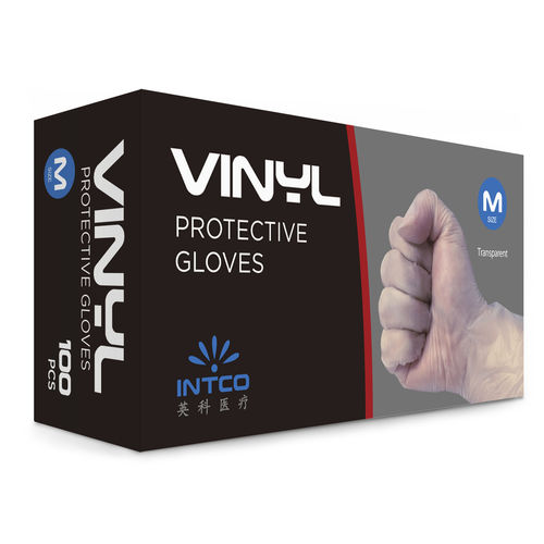 Luva vinílica - INTCO Medical - hospitalar / sem pó / não estéril