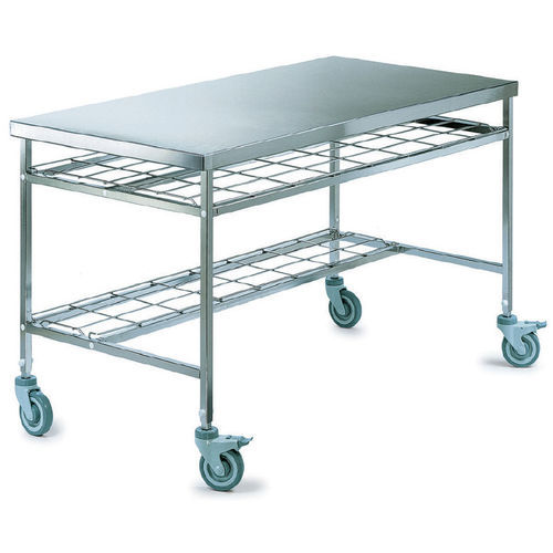 Mesa para sala limpa - W.1500 - PCM HABILCLASS - Medi.Caddie® - de preparo e embalagem de instrumentos médicos / retangular / em aço inoxidável