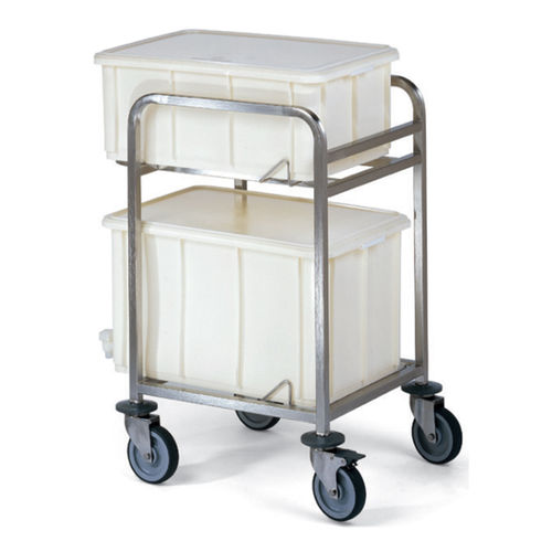Carrinho hospitalar - 2 220 39 18 - PCM HABILCLASS - Medi.Caddie® - para acessórios de mesa de operações / de acondicionamento / em aço inoxidável