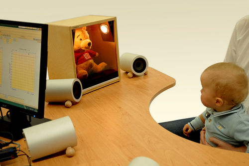 Audiômetro com reforço visual - Lookybox - Auritec - para audiometria infantil / digital