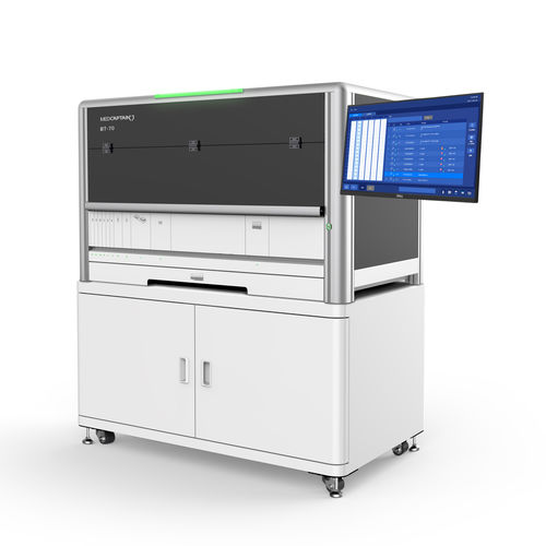 Analisador de grupos sanguíneos totalmente automático - BT-70  - Medcaptain Medical Technology - de piso / por gel-centrifugação