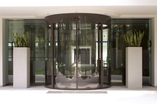 Porta para estabelecimento de saúde - RST 20 - record portes automatiques - de correr / de vidro / dupla