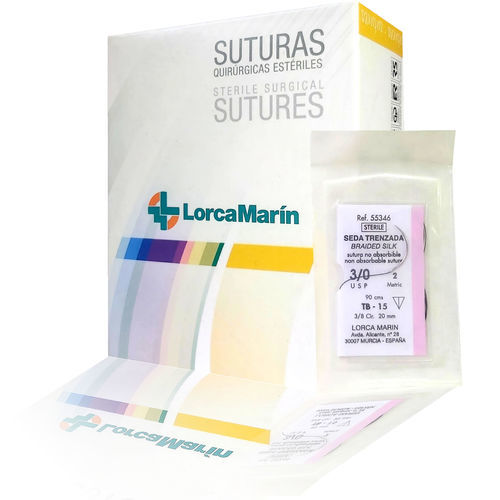 Fio de sutura não absorvível - SILK - Lorca Marín - 6-0 / 5-0 / 4-0