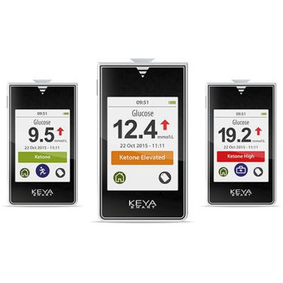 Medidor de glicose com Bluetooth - KEYA® Smart - Inside Biometrics Ltd - GDH-FAD / de cetonemia / com lancetador