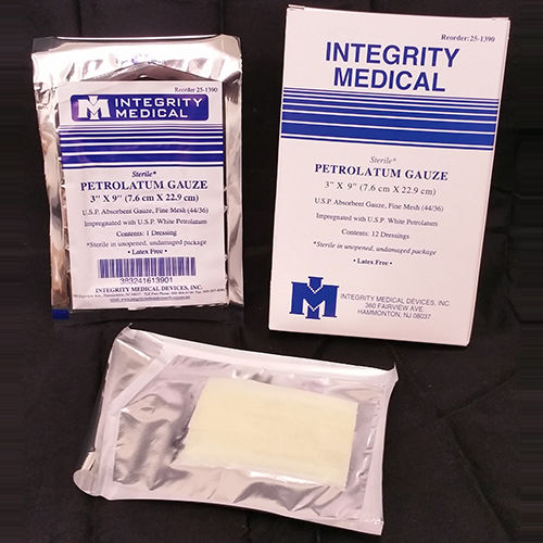 Curativo estéril - Petrolatum - Integrity Medical Devices - hipoalergênico