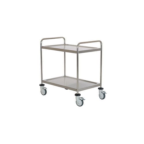 Carrinho hospitalar - Meyosis - para aparelho / de transporte / em aço inoxidável