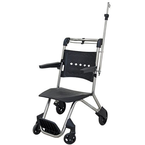 Cadeira de transferência de paciente para ambiente interno - MYS-1050P - Meyosis - para ambiente externo / com rodízios / ergonômica