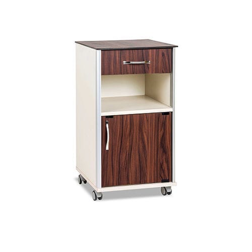 Mesa de cabeceira com rodízios - MYS-700NC - Meyosis - com armário