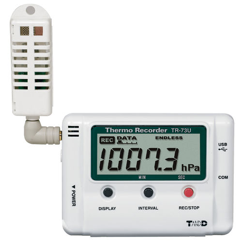 Registrador de dados de temperatura - TR-73U - T&D Corporation - de umidade / de pressão / USB