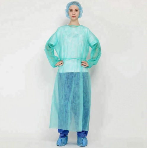 Capote cirúrgico unissexo - G-01 - Hunan Fude Technology - em polipropileno / impermeável / azul