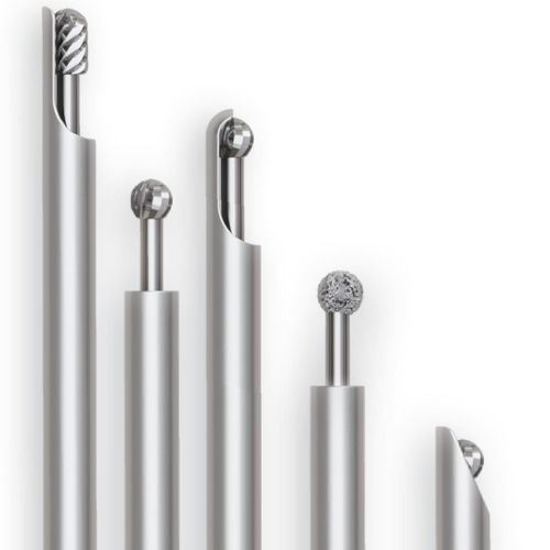 Fresa para cirurgia da coluna vertebral - NLB-Z-A1 series - EMD - Endoscope Device Manufacturing and Sales - neurocirúrgica / em aço inoxidável / diamantada
