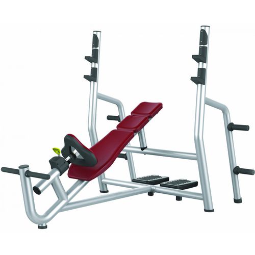 Banco de musculação inclinado - 470269-1 - Care Fitness - com suporte de halteres