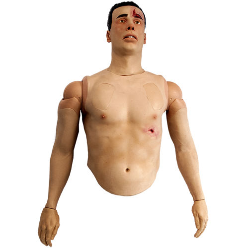 Simulador de paciente de tratamento de ferimentos de bala - KGS-TFX-EMITT-ASU-1 - TraumaFX Solutions, Inc. - para ensino / de controle de vias aéreas / para procedimentos de emergência médica