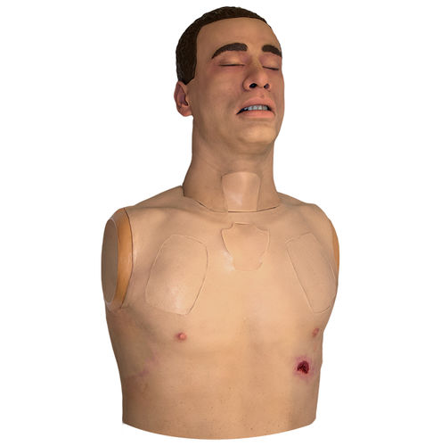 Simulador de paciente para injeções intraósseas - KGS-TFX-C-APL-1 - TraumaFX Solutions, Inc. - de tratamento de ferimentos de bala / de controle de vias aéreas / de torso
