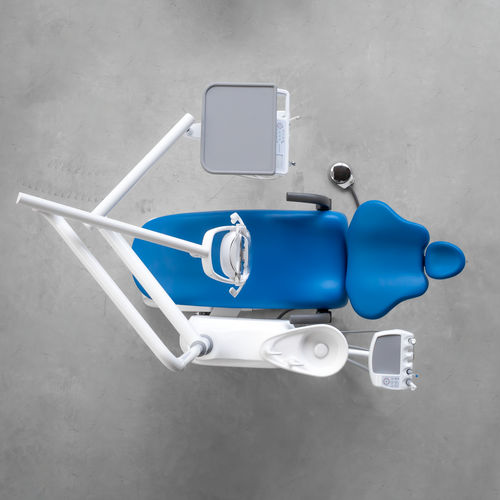 Conjunto odontológico com cadeira de acionamento elétrico - ITALO - SIMPLE&SMART - compacto / com apoio de cabeça regulável / com mesa de equipo