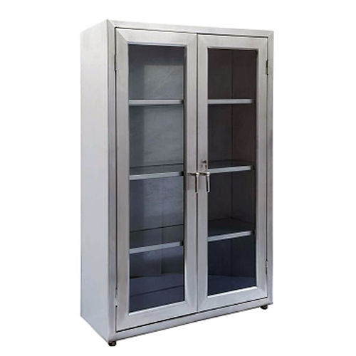 Armário em aço inoxidável - Zenon Diagnostik - com 2 portas