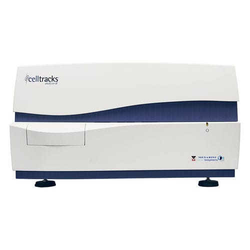 Analisador de laboratório - CELLTRACKS ANALYZER II® - Menarini Silicon Biosystems - de bancada / de fluorescência